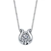 Sirena 10K White Gold 0.08CTW Pendant