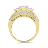 Glacier Fire 14K Yellow Gold 1.50CTW Canadian Diamond Three-Stone Ring