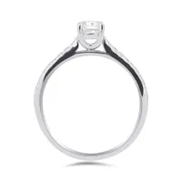 Glacier Fire 14K White Gold Canadian Diamond 0.51CTW Solitaire Ring