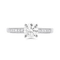 14K White Gold 1.00CTW Solitaire Diamond Ring
