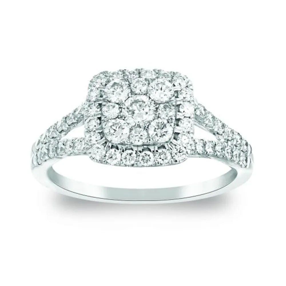 10K White Gold 1.00CTW Diamond Ring