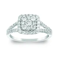 10K White Gold 1.00CTW Diamond Ring