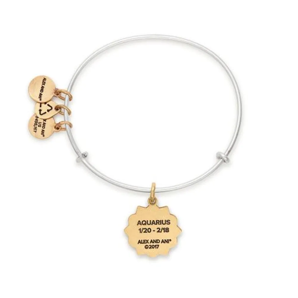 Alex and Ani Two-Tone Aquarius Bangle