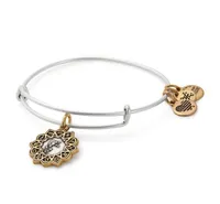 Alex and Ani Two-Tone Aquarius Bangle