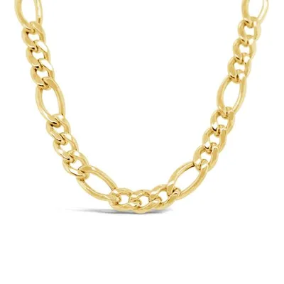 10K Yellow Gold 22" 5.6mm Miami Figaro Chain