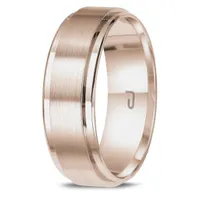 10K Rose Gold 6.5mm Carved Band