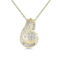 14K Yellow Gold 0.50CTW Pendant