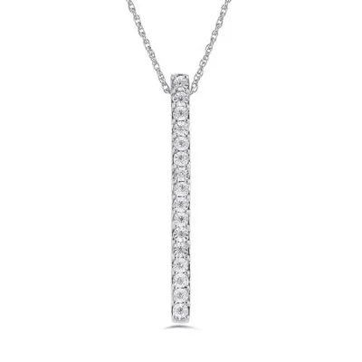 Sterling Silver Diamond Pendant