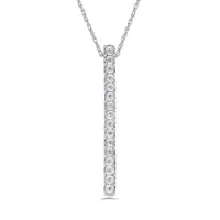 Sterling Silver Diamond Pendant