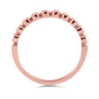 10K Rose Gold 0.16CTW Stackable Diamond Ring