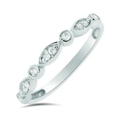 10K Gold 0.10CTW Stackable Diamond Ring