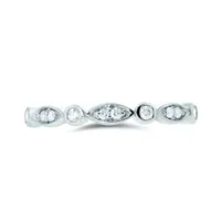 10K Gold 0.10CTW Stackable Diamond Ring