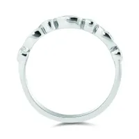 10K Gold 0.10CTW Stackable Diamond Ring