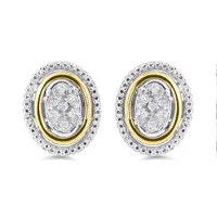 Sterling Silver & 10K Yellow Gold 0.06CTW 3 Piece Set