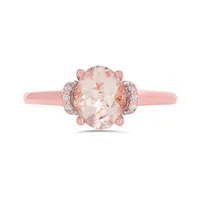 10K Rose Gold Morganite Ring