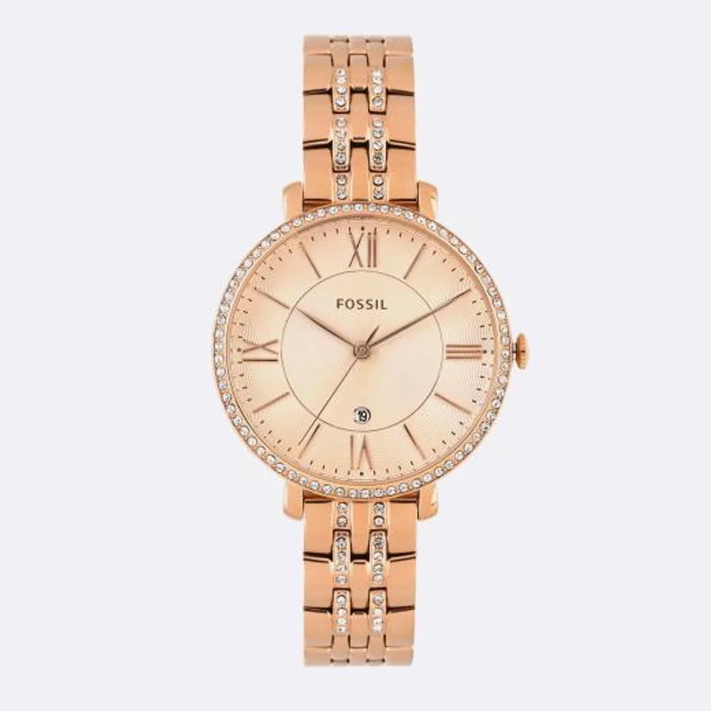 Fossil Women's Jacqueline Rose Gold-Tone Watch