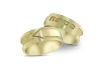 NSCC 10K Yellow Gold Satin-Polish 6mm Graduation Ring (Sizes 3 - 8.5)