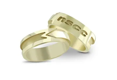NSCC 10K Yellow Gold High-Polish 6mm Graduation Ring (Sizes 10 - 10.5)