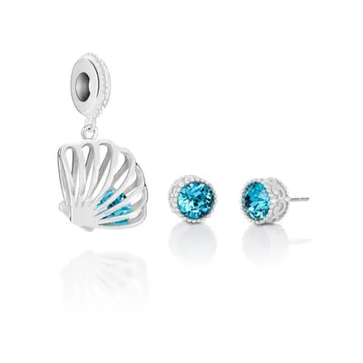 Chamilia Sterling Silver Earrings & Charm Set