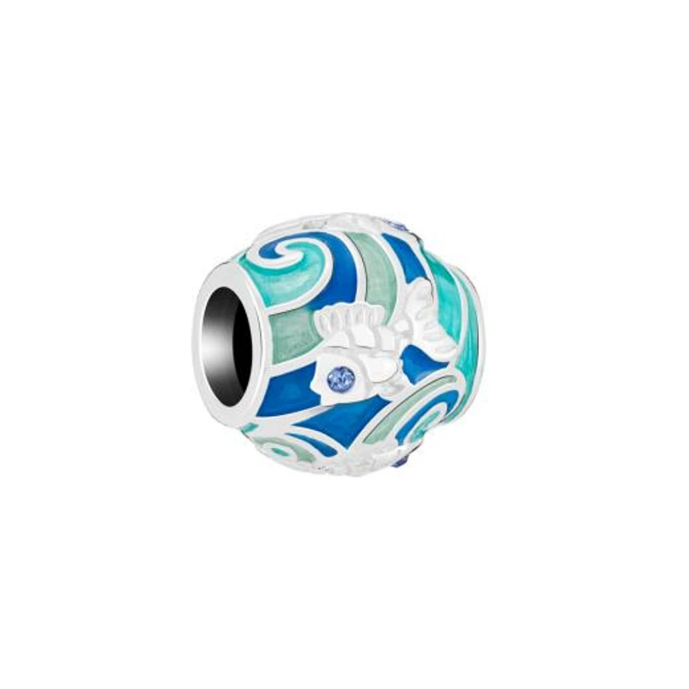 Chamilia Sterling Silver Swarovski Swimming Goldfish Treasure