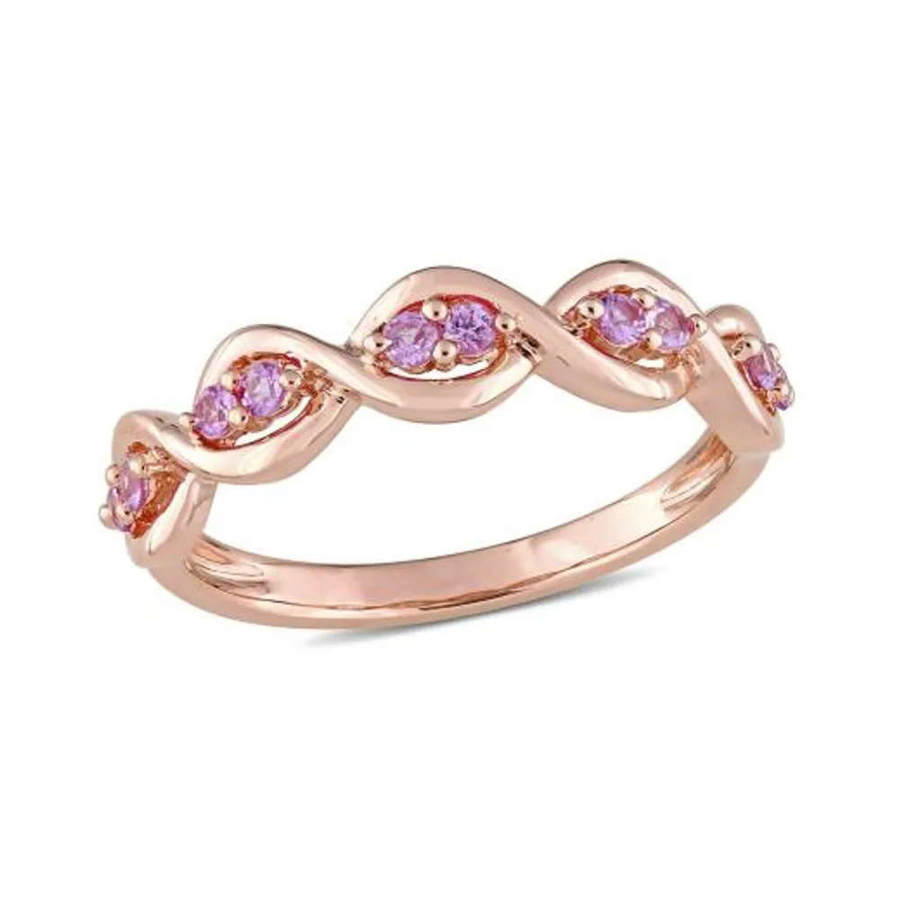 Julianna B 14K Rose Gold Pink Sapphire Ring