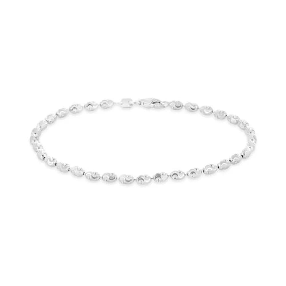 Sterling Silver 7.5" Rice Typhoon Bracelet