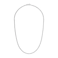 Sterling Silver 24" 2mm Diamond Cut Necklace