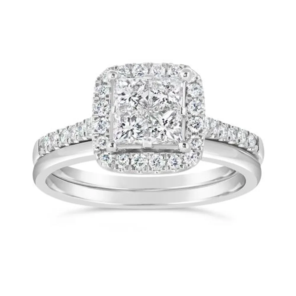 14K White Gold 1.00CTW Seamless Bridal Ring