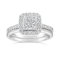 14K White Gold 1.00CTW Seamless Bridal Ring