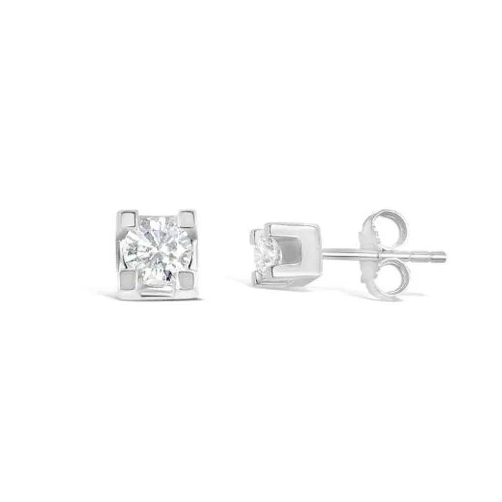 Glacier Fire 14K White Gold 0.25CTW Diamond Studs