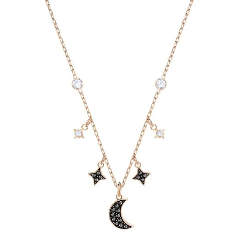 Swarovski Duo Moon Necklace