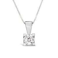 Glacier Fire 14K White Gold 0.33CT Canadian Diamond Pendant