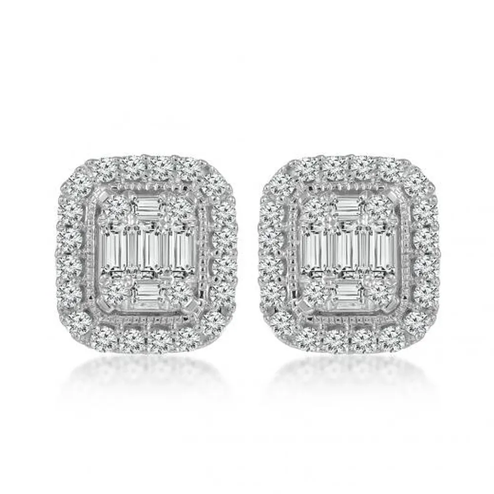 Times Square 14K White Gold 0.40CTW Earrings