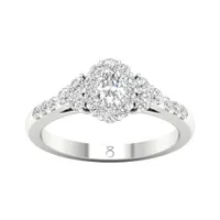 My Diamond Story 14K White Gold 0.80CTW Bridal Ring