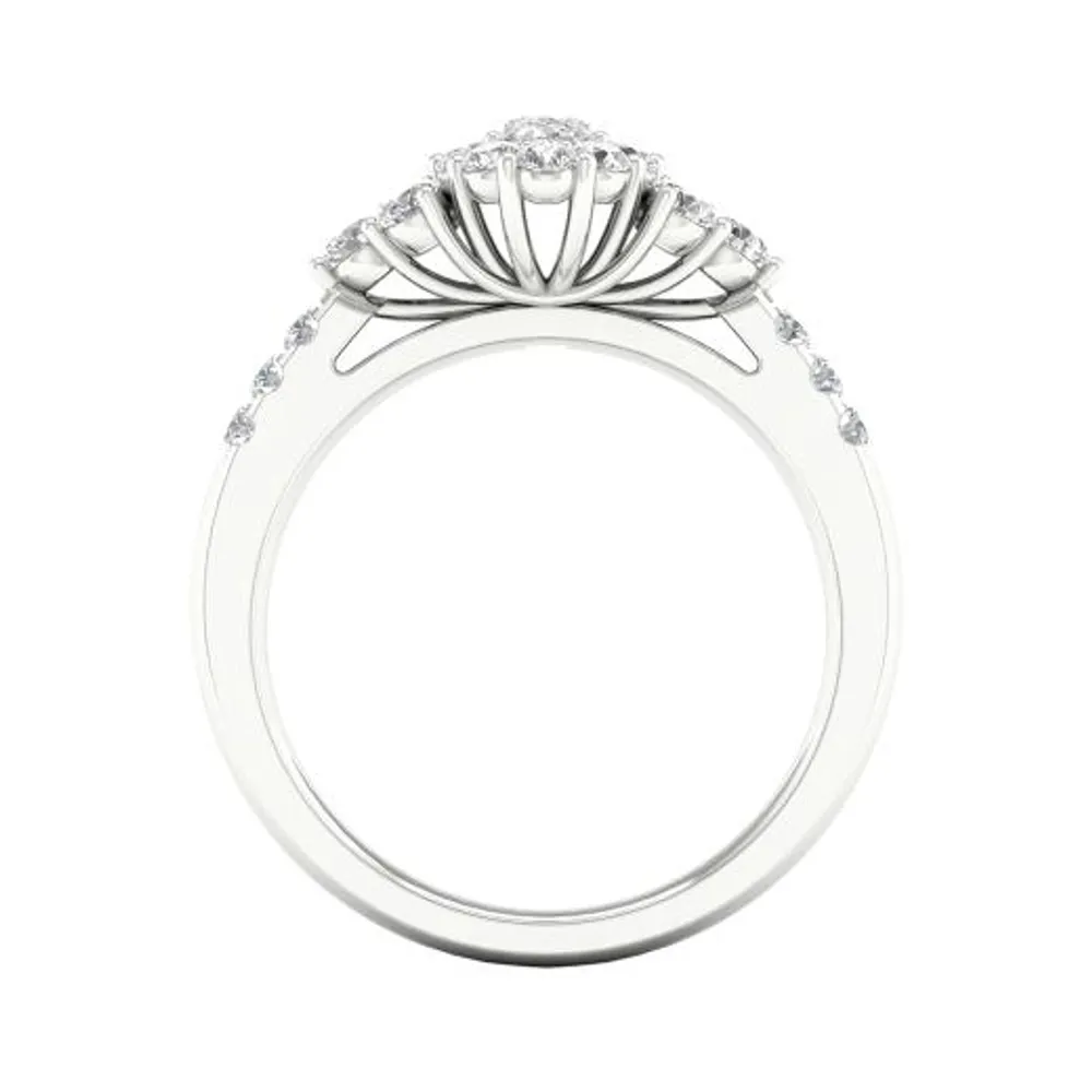 My Diamond Story 14K White Gold 0.80CTW Bridal Ring