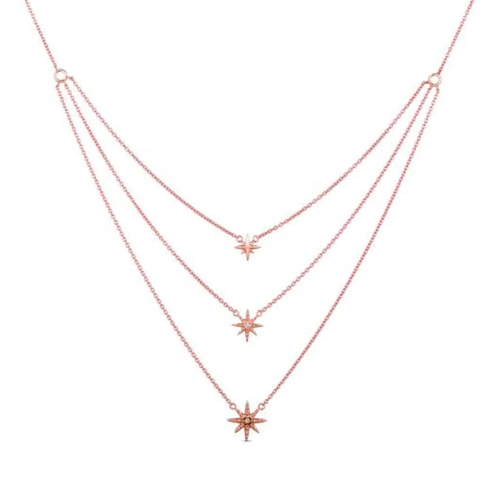 Le Vian 14K Strawberry Gold 0.03CTW Chocolate Diamond Necklace