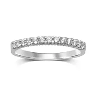 10K White Gold 0.25CTW Diamond Band