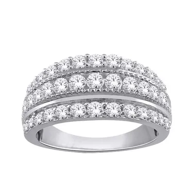 10K White Gold 1.00CTW Diamond Band