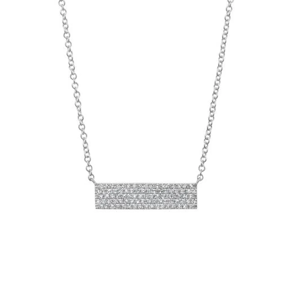 14K White Gold 0.25CTW Diamond Pendant