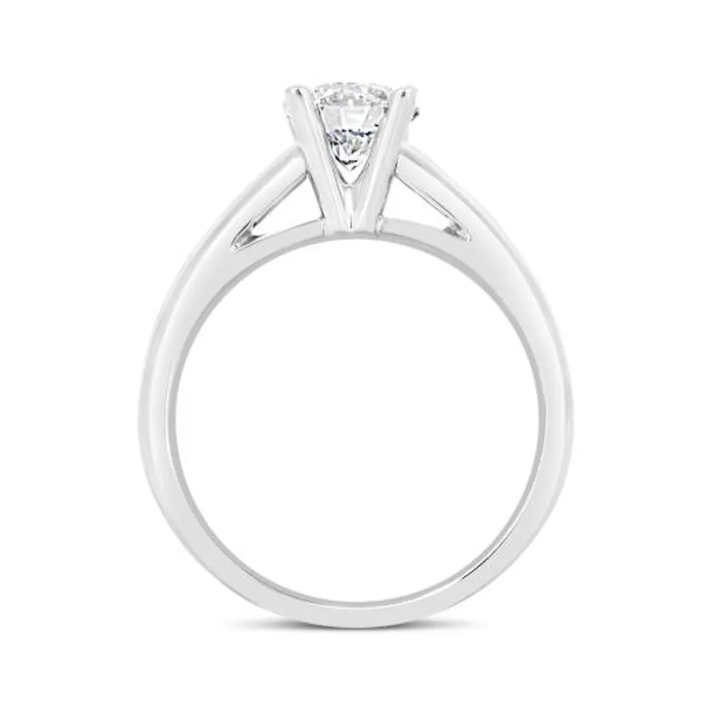 Glacier Fire 14K White Gold 1.00CT Diamond Solitaire Ring
