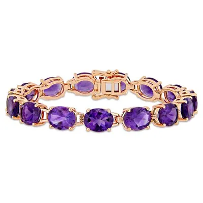 Julianna B Pink Sterling Silver Amethyst Bracelet