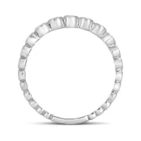 10K White Gold Stacking Circles Ring