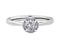 Glacier Fire 14K White Gold 0.35CTW Bridal Ring