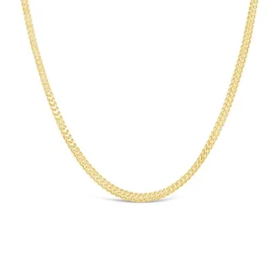 10K Yellow Gold 22" 3.4mm Diamond Cut Franco Chain