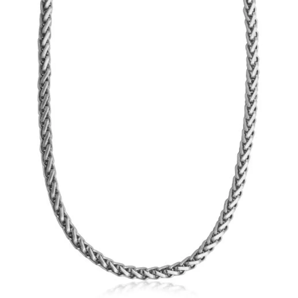 SteelX Stainless Steel 22" 6mm Wheat Chain