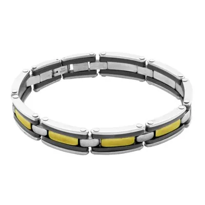 SteelX Stainless Steel 8.5" Yellow Bracelet