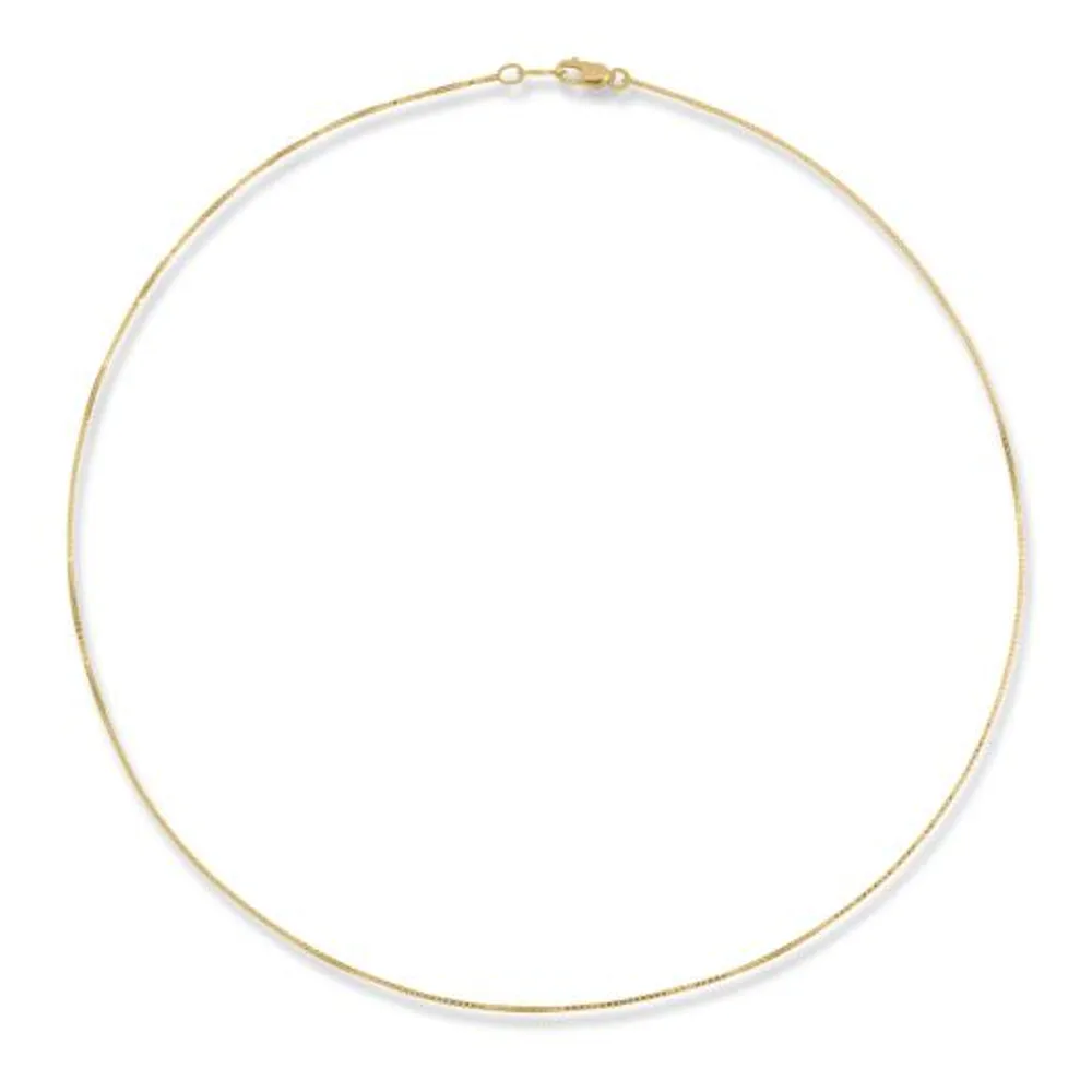 10K Yellow Gold 18" 0.90mm Box Chain