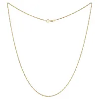 10K Gold 16" 1.25mm Singapore Chain