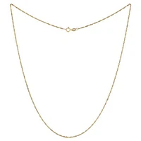 10K Yellow Gold 18" 1.45mm Singapore Chain