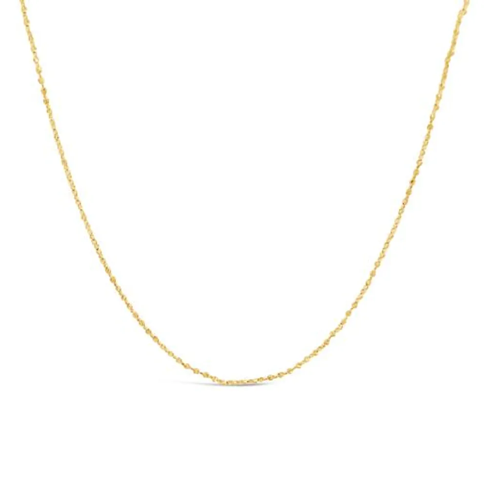 10K Yellow Gold 18" 0.90mm Serpentine Chain